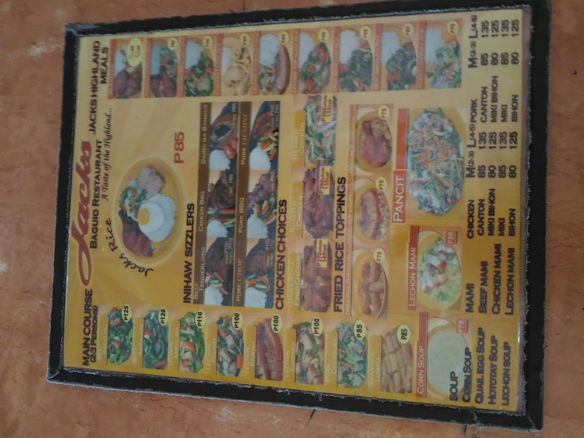 Menu Jack's Baguio Restaurant-1